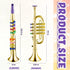 Set 2 Amylove of Toy Trumpet and Clarinet for Kids Toddlers Plastic Instruments Fake Music Toy Portable Early