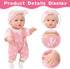 12" Set Box,12 Inch Playset 3+ UZIDBTO Baby Doll with Clothes and Accessories in Gift Baby Care Game with Pacifier