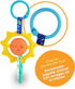BEBE FUERTE Strong & Sunny Clip On Stroller Toy by Robin Arzon - Developmental Baby Teething Toys - Travel Toys for Infants - Teething Toy for 0 Months and Up