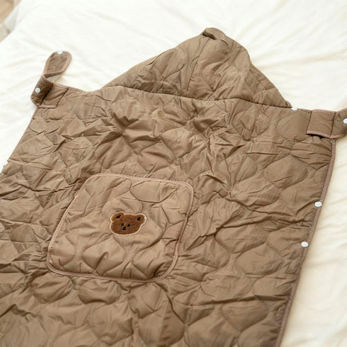 Fabater Baby Carrier Winter Cover, Water Proof & Windproof Winter Baby Bunting Bag with Big Pockets, Universal Hoodie