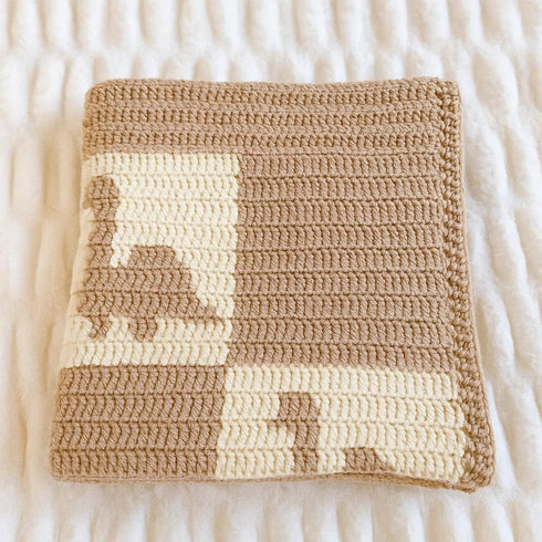 Cozy 36x28 Cotton Baby Blanket Knit Soft Swaddle Receiving Blankets Toddler Infant Blanket with Lovely Dinosaur