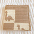 Cozy 30x30 Cotton Baby Blanket Knit Soft Swaddle Receiving Blankets Toddler Infant Blanket with Lovely Dinosaur