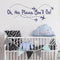 BATTOO Airplane Wall Decal - Oh The Places You'll Go Pilot Quote for Boy & Girl Decor (Navy Blue)