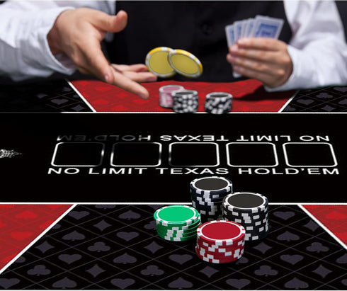 55 28inch 6-8 nuveti Poker Mat - x Non-Slip Poker Table Game Mat - Portable Rubber Waterproof Poker mat for Table