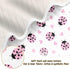 KICPOAY Cute Ladybug Heart Pink Baby Swaddle Blanket for Boys and Girls, Muslin Baby Receiving Swaddle Blanket, Soft