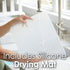 100% countertop PopYum Seattle Gray Space Saving Drying Rack from Recycled Bottles with Clear Frosted Silicone Drying