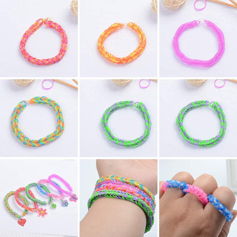 Yestrong 2000+ Rubber Band Bracelet Kit, Loom Bracelet Making Kit, Refill Loom Set for Bracelet Making