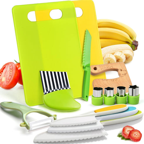Montessori Kitchen Tools: 13Pcs Toddler Knife Set for Real Cooking, Birthday Gift