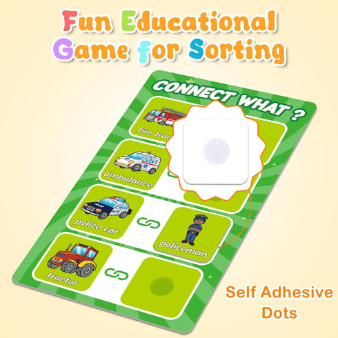 Match Card & Sort Game Set for Toddlers, Montessori Educational Learning Activities for Preschool
