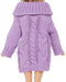 BJDBUS Winter Turtleneck Sweater Clothes for 11.5 inch Girl Doll Accessories in Purple