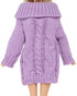 BJDBUS Winter Turtleneck Sweater Clothes for 11.5 inch Girl Doll Accessories in Purple