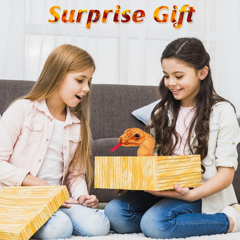 Snake Plush, Large 71 in Stuffed Snake Toy for Kids, Lifelike Plush Snake for Birthday Present Party Prank Prop (Brown)