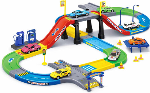 My First Speed Racing Assembly Track Builder Toy Playset - Starter Kit