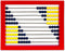 Learning Resources 2-Color Desktop Abacus, Red Frame, Color Coded, Math Concepts, Ages 5+