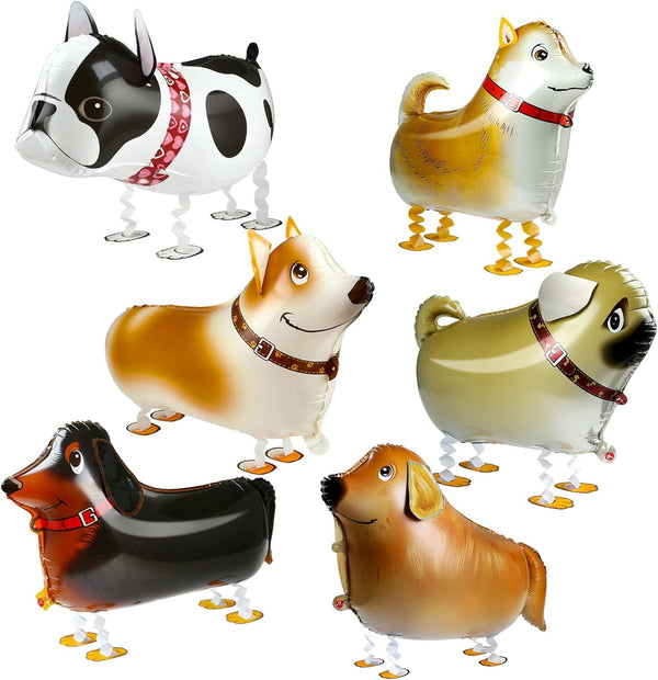 Puppy Dog Themed Birthday Party Decorations, 6pcs Dog Balloons for Birthday Party Supplies
