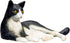 MOJO Black and White Lying Cat Toy Figure