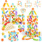 Bloomsmary 58PCS Extendable Magnetic Building Sticks, STEM Educational Montessori Toys for Toddlers 3-5