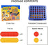 4 in a Row Game - 6 Spare Discs Included, Board Games Toys for Kids, Classic Four in a Row and Family Fun Games for Ages 3 4 5 6 7 8 12 Year Old Boys Children Adults (Blue)