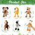 12 Pieces Safari Stuffed Animals, 11.8 Inch Jungle Animal Toys Set for Boys Girls Plush Forest Animals