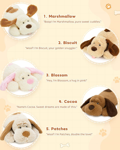 Plush,31 inches MaoGoLan Giant Dog Large Stuffed Animal Dog,Chocolate Brown Fluffy and Cuddly Stuffed Puppy Stuffed