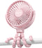 Coohea Stroller Fan Clip on for Baby, 4000mAh Rechargeable Battery Operated, Flexible
