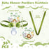 36 Quelay Pcs Baby Shower Pacifier Necklace Cute Jungle Animal Acrylic Baby Pacifiers with Delicate Flowers for Baby