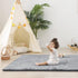 1.5" 39x59 Thick Baby Play Mat for Floor, Playpen Mat, Pro Soft Flannel Foam Mats Toddler Infant Kids Crawling