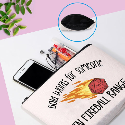 DandD Inspired Gift - Role Playing Games Gift D20 Dice Storage Pouch Bag for RPG DnD Game Players