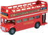 London Double Decker Bus Open Top - Red Motormax 76008 - 4.75" Diecast Model Toy Car