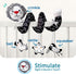 0-6 0+ 6-12 LiKee Spiral Car Seat Toys for Babies Months, Black High Contrast Plush Hanging Baby Stroller Toys, Crib