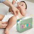 Geetery Portable Small Diaper Caddy Bag Chenille Letter Diaper Holder Wipes Travel Organizer Pouch Baby Newborn