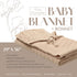 peluche 0-3 29" 36") Pointelle Knit Blanket with Bonnet - Luxurious Cuddle & Swaddle - Unisex Newborn Baby Swaddles