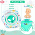 6-12 Baby Pool Float with Double Airbag Safety Seat for Toddler & Infant Months, Inflatable Infant Pool Float for Swim