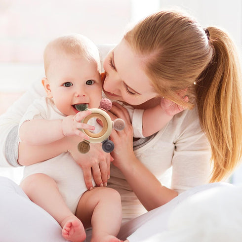 Baby Teething Toys for 0-6 Months, BPA Free Sensory Toys for Babies, Newborn Infant Gifts for 1 Year Old