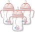b.box Sippy Cup with Weighted Straw (3-Pack). Leak Proof, Easy Grip. BPA