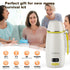 1.5-Min 98F-212F, 36H Portable Baby Bottle Warmer Fast Heating, Precise Temp Control Keep-Warm & Dual Sterilization