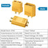 AUTOUTLET 10-Pair XT60 Power Connectors (M/F) with 20 Heat Shrink Tubes for RC LiPo Batteries