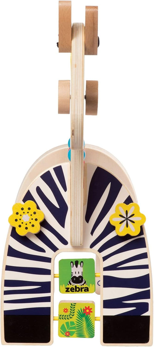 Manhattan Toy Safari Zebra Wooden Toddler Activity Toy