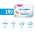 3-In-1 99.9% 180 Count (3 Packs) WaterWipes Sensitive+ Newborn & Baby Wipes, Cleans, Cares, Protects, Water, Unscented