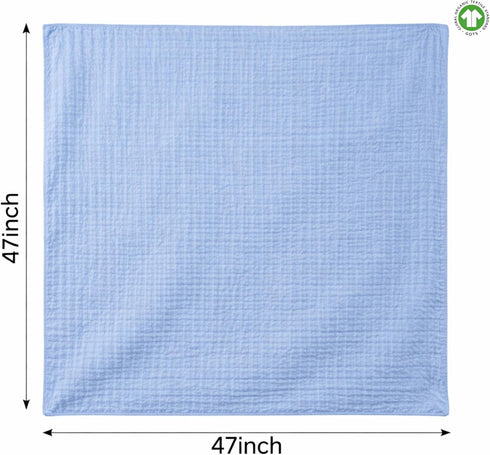 Varniya Lifestyles Pack 2) Muslin Swaddle Blanket Organic Cotton Baby Receiving Blanket Soft & Breathable Swaddle Wrap