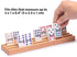 (10-Inch) Set 4 Yellow Mountain Imports Premium Beechwood Domino Racks/Trays - of - Domino Holders for Mexican Train