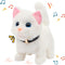 Easfan Walking Kitty Plush Toy, Electric Interactive Cat Stuffed Animal, Meowing Tail Wagging Head Nodding, Birthday