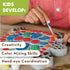 MindWare Turtle Stepping Stone Kit: Paint Your Own Stepping Stones for Kids Craft Kit Includes Paint, Brushes