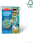 Melissa & Doug Round the Shore Tracks Cardboard Jigsaw Floor Puzzle - 48 Pieces with Wind-Up Vehicles for Boys and