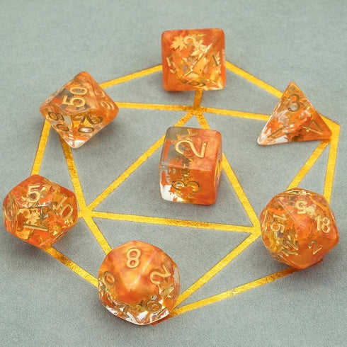 Four Seasons Dice Autumn Dice for Dungeons and Dragons (D&D) Role Playing Game (Fall Dice)