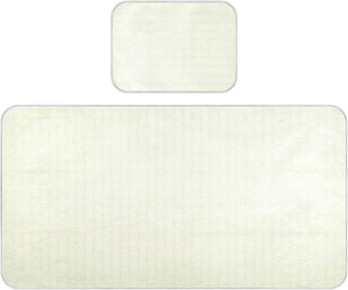 SyXIOP Yellow Cooling Baby Waterproof Crib Mattress pad 28" x 52" Reusable Mattress