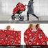 Hcpwzrf Red Redpaisley Boho Baby Car Seat Cover & Nursing Cover - Breathable Stretch Multi-Use Cover for Breastfeeding