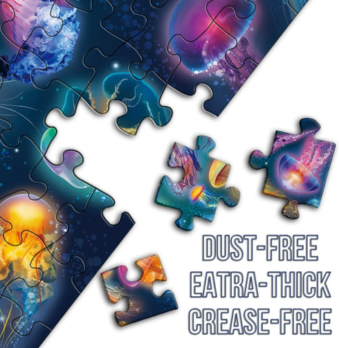 Magical Jellyfish Puzzle - 1000 Piece Puzzles for Adults - Colorful Jellyfish Jigsaw Puzzles