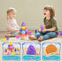 Beach Toys for Kids, 14pcs Sand Toys with Mesh Bag, Toddler Beach Essentials, Ice Cream Travel Sand Toys for Outdoor