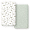 GRSSDER Stretch Ultra Soft Jersey Knit Fitted Crib Sheets Set 2 Pack, Fit All Standard Crib Mattress Pads, Dinosaur
